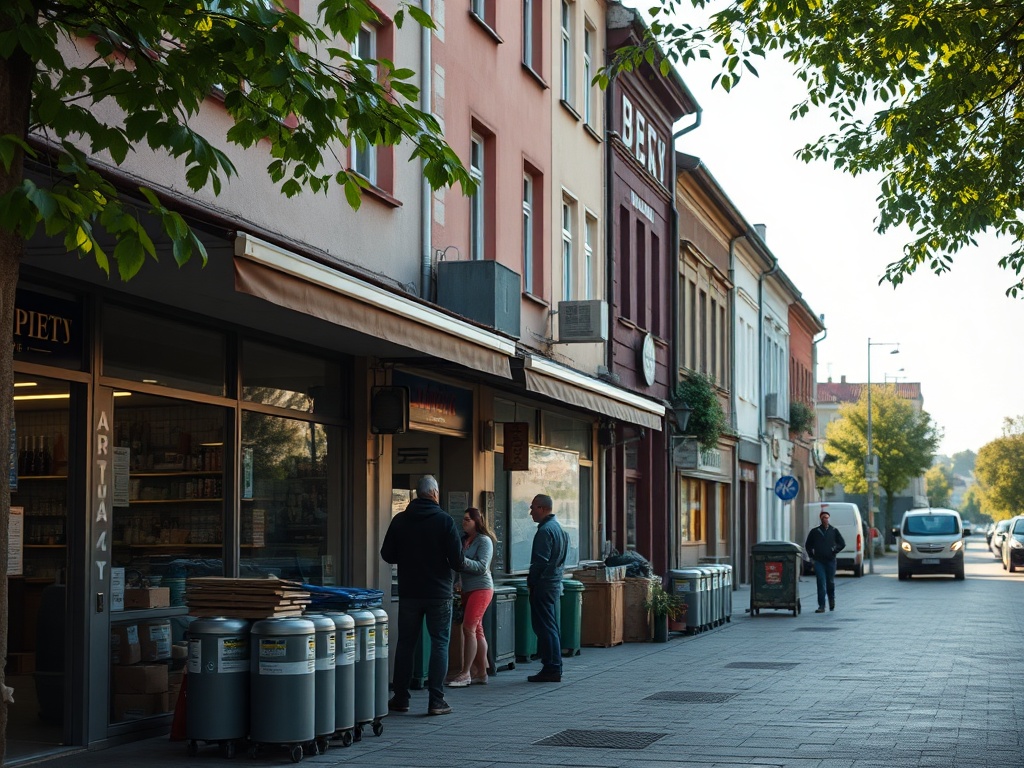 Mapa Aleksandrowa Kujawskiego z zaznaczonymi inwestycjami dofinansowanymi z funduszy europejskich.