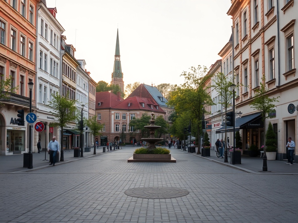 Mapa pokazująca rozmieszczenie infrastruktury i usług w Aleksandrowie Kujawskim