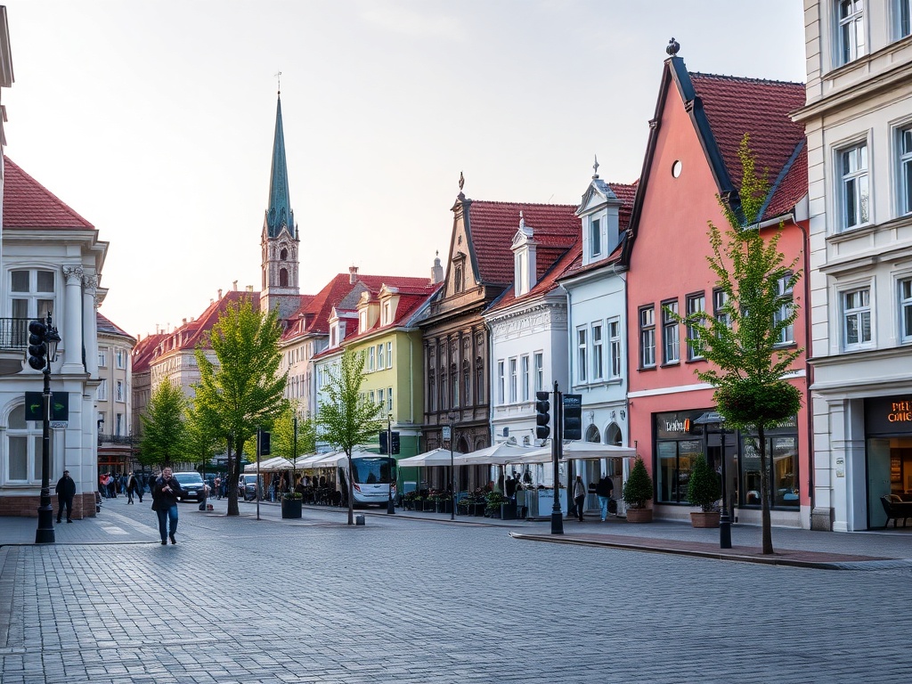 Ilustracja symbolizująca połączenie pogody i kultury w Aleksandrowie Kujawskim, nawiązująca do lokalnych wydarzeń.