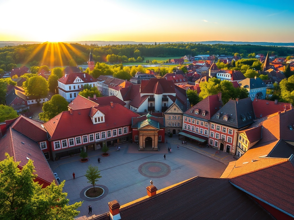 Malowniczy krajobraz Kujaw z widokiem na pola i lasy w pobliżu Aleksandrowa Kujawskiego